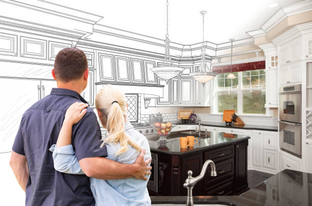 Custom kitchen cabinets installed in a Titusville home